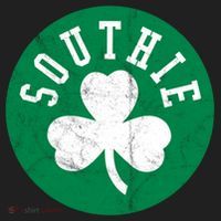 Retro Look Southie Irish St Patricks Day Distressed Gift Golf Towel thumb 3