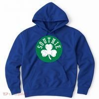 Retro Look Southie Irish St Patricks Day Distressed Gift Hoodie thumb 0