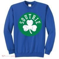 Retro Look Southie Irish St Patricks Day Distressed Gift Sweatshirt thumb 0