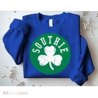 Retro Look Southie Irish St Patricks Day Distressed Gift Sweatshirt thumb 2