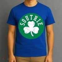 Retro Look Southie Irish St Patricks Day Distressed Gift T-Shirt thumb 3