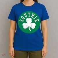 Retro Look Southie Irish St Patricks Day Distressed Gift T-Shirt thumb 4