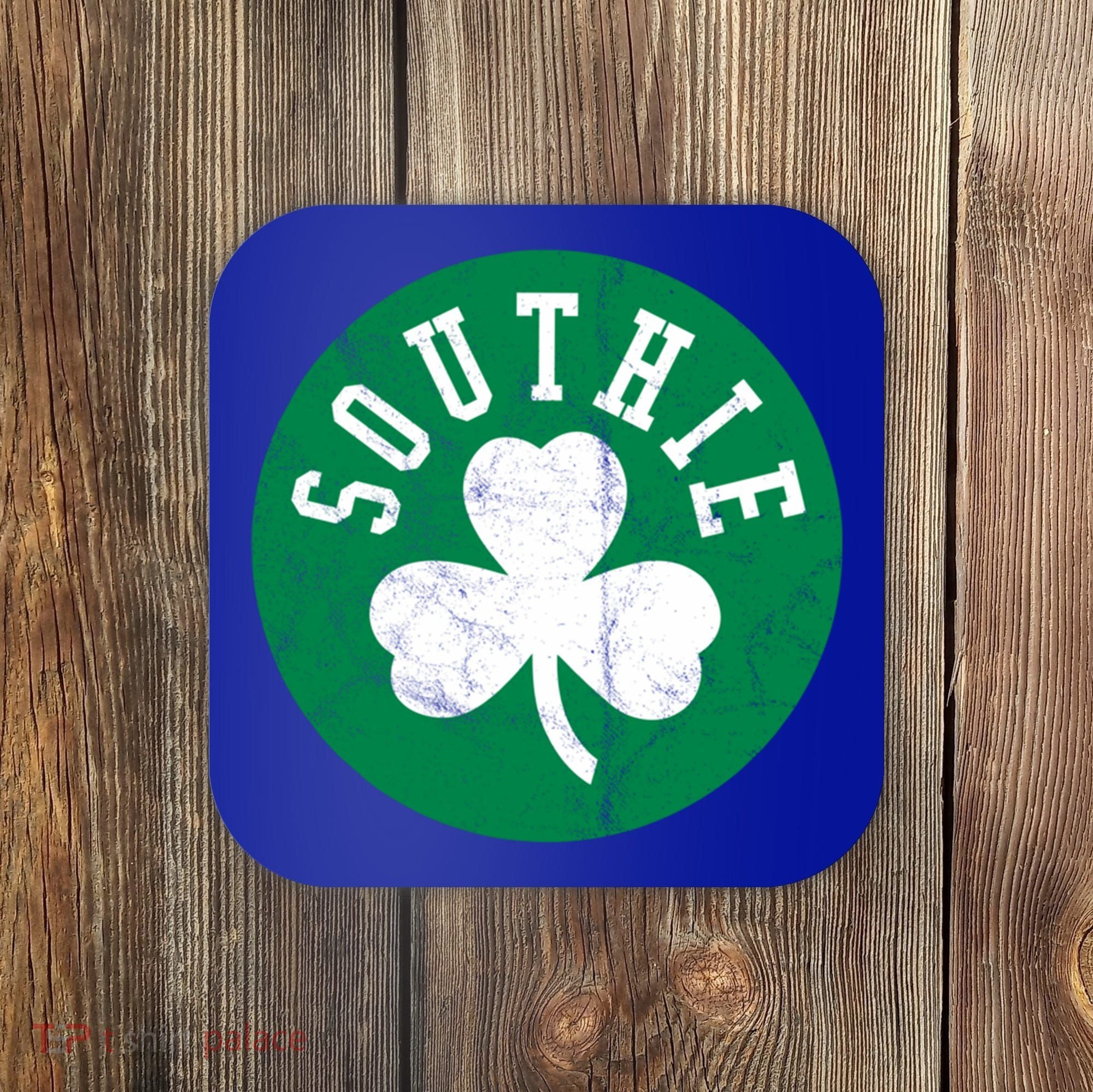 Retro Look Southie Irish St Patricks Day Distressed Gift Coaster