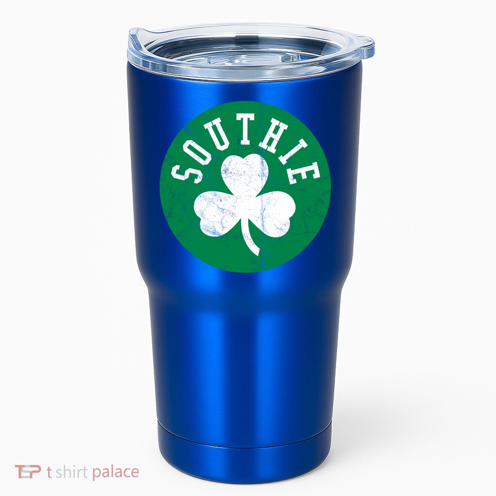 Retro Look Southie Irish St Patricks Day Distressed Gift Tumbler