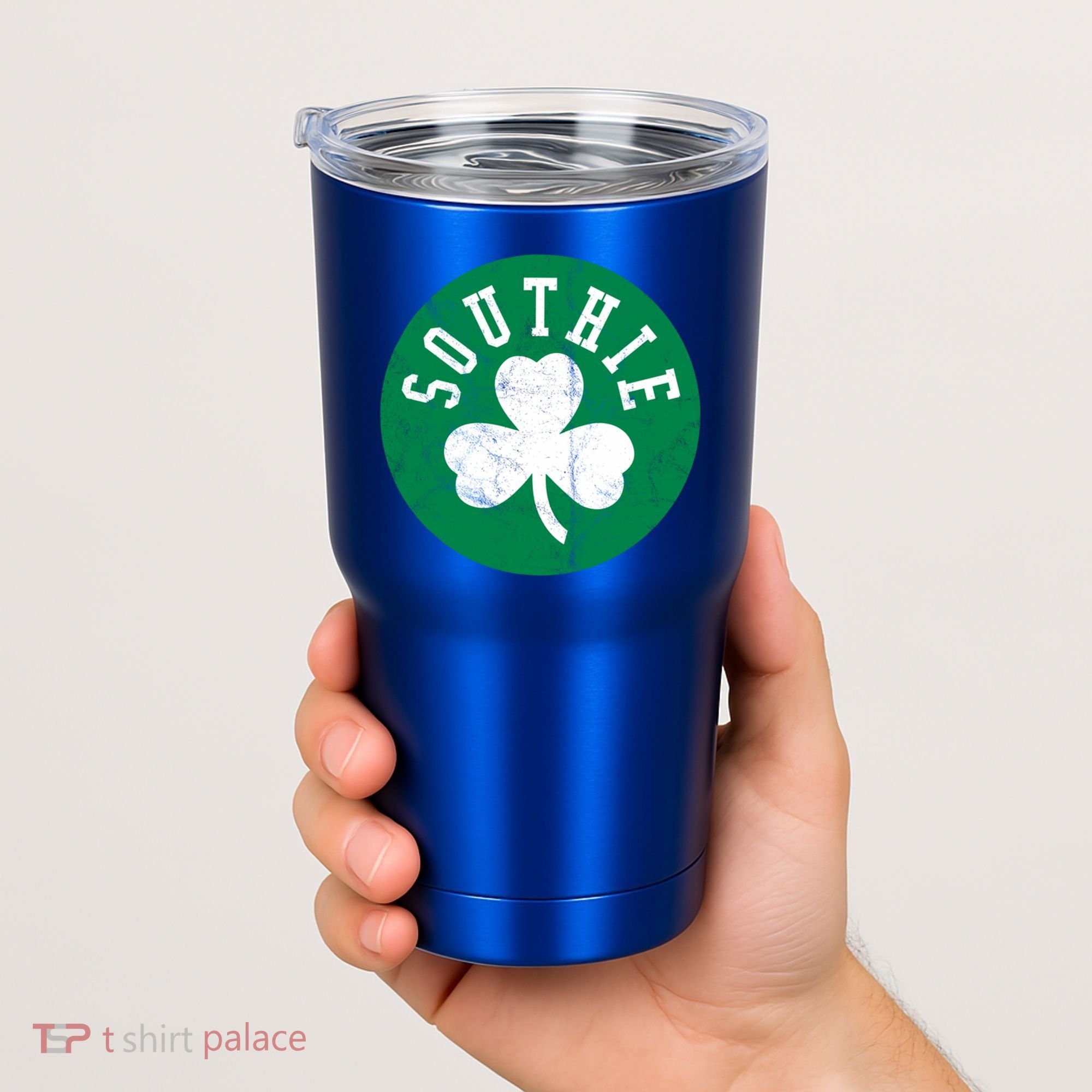 Retro Look Southie Irish St Patricks Day Distressed Gift Tumbler
