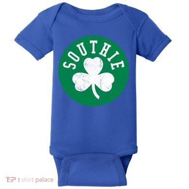 Retro Look Southie Irish St Patricks Day Distressed Gift Baby Bodysuit