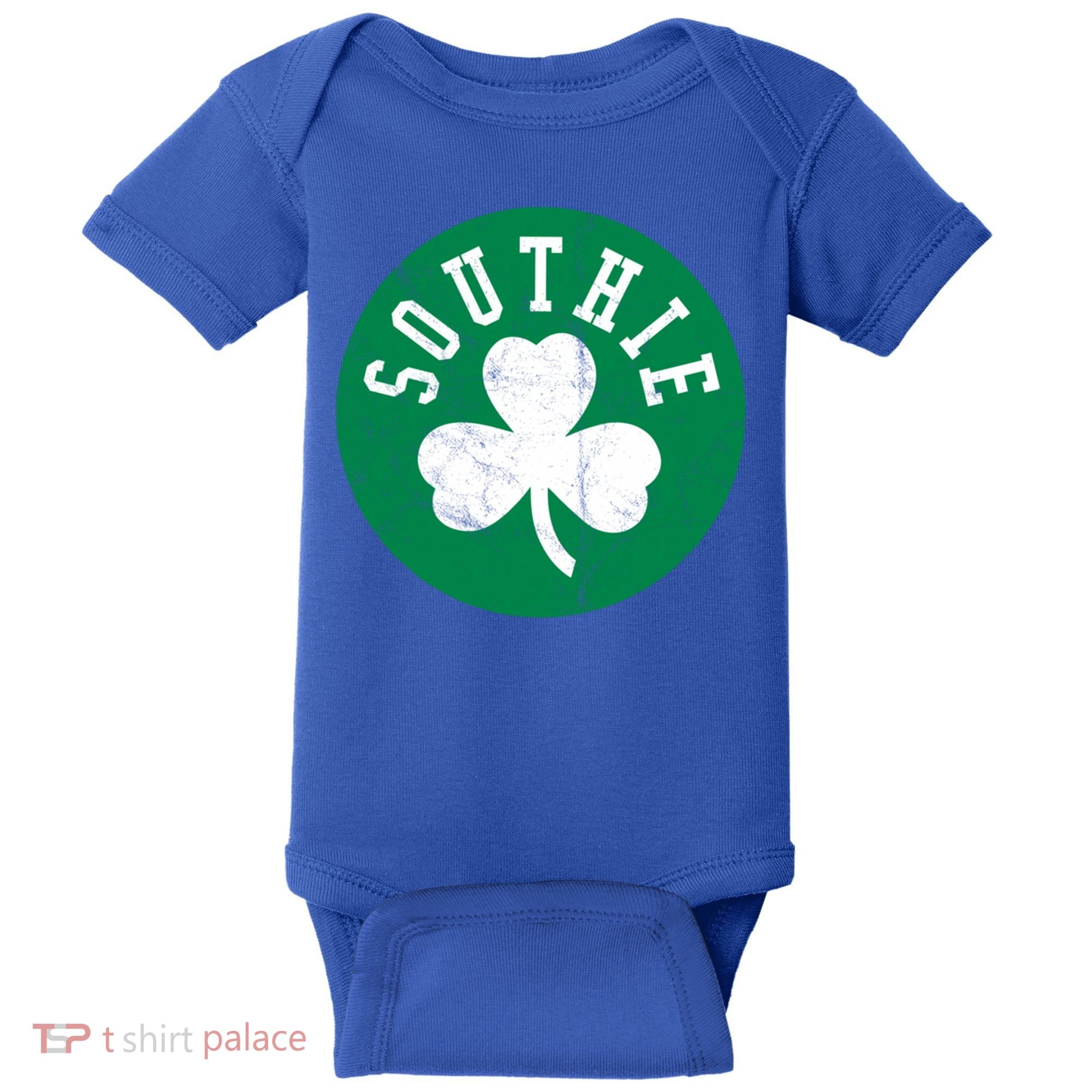 Retro Look Southie Irish St Patricks Day Distressed Gift Baby Bodysuit