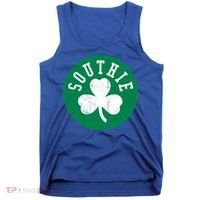 Retro Look Southie Irish St Patricks Day Distressed Gift Tank Top thumb 0