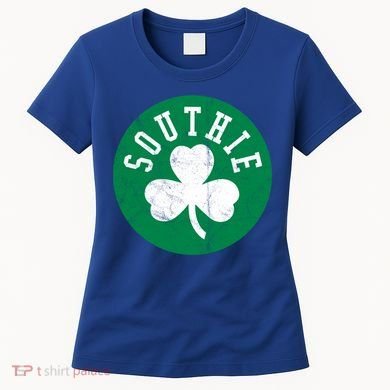 Retro Look Southie Irish St Patricks Day Distressed Gift Women's T-Shirt
