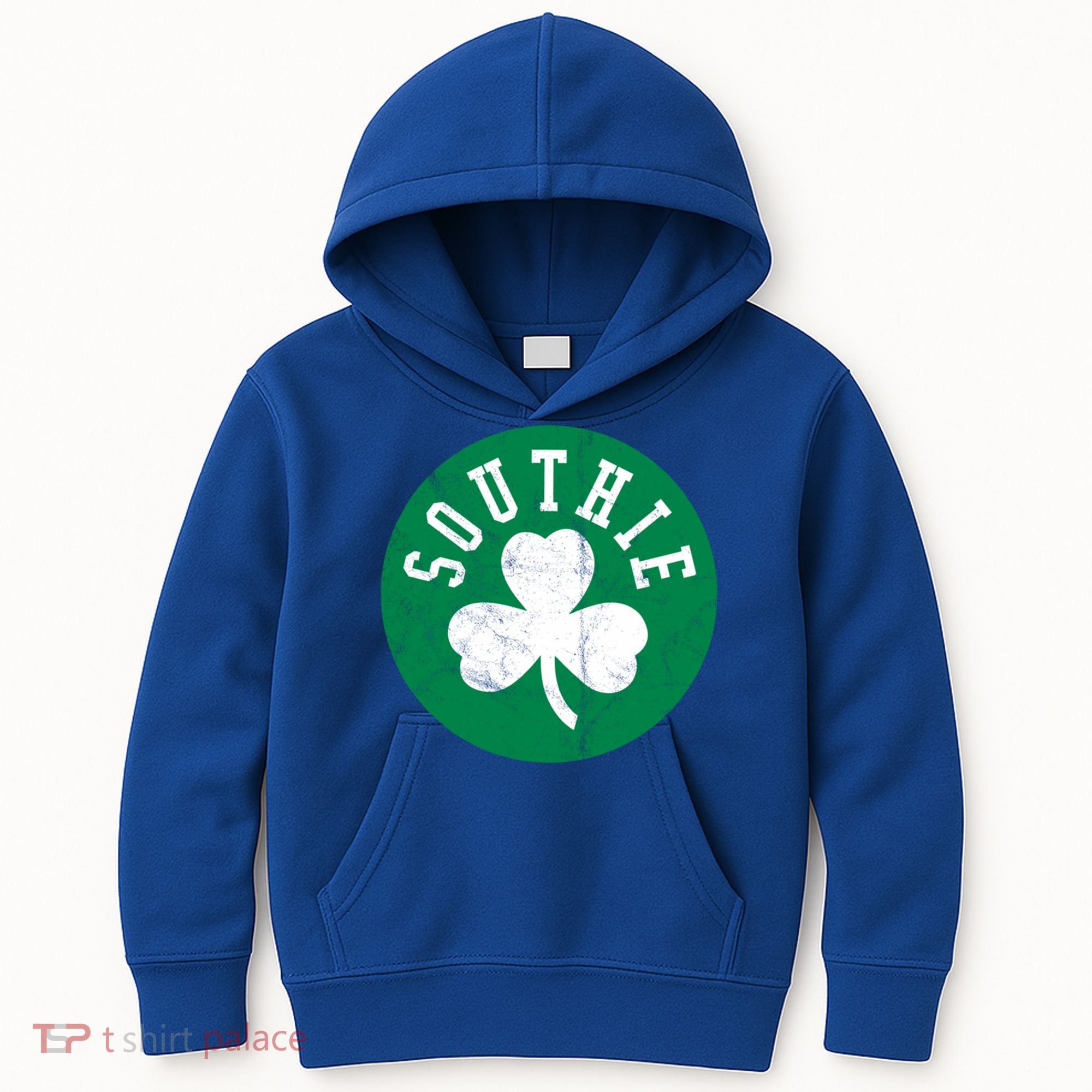 Retro Look Southie Irish St Patricks Day Distressed Gift Kids Hoodie