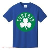 Retro Look Southie Irish St Patricks Day Distressed Gift Kids T-Shirt thumb 0
