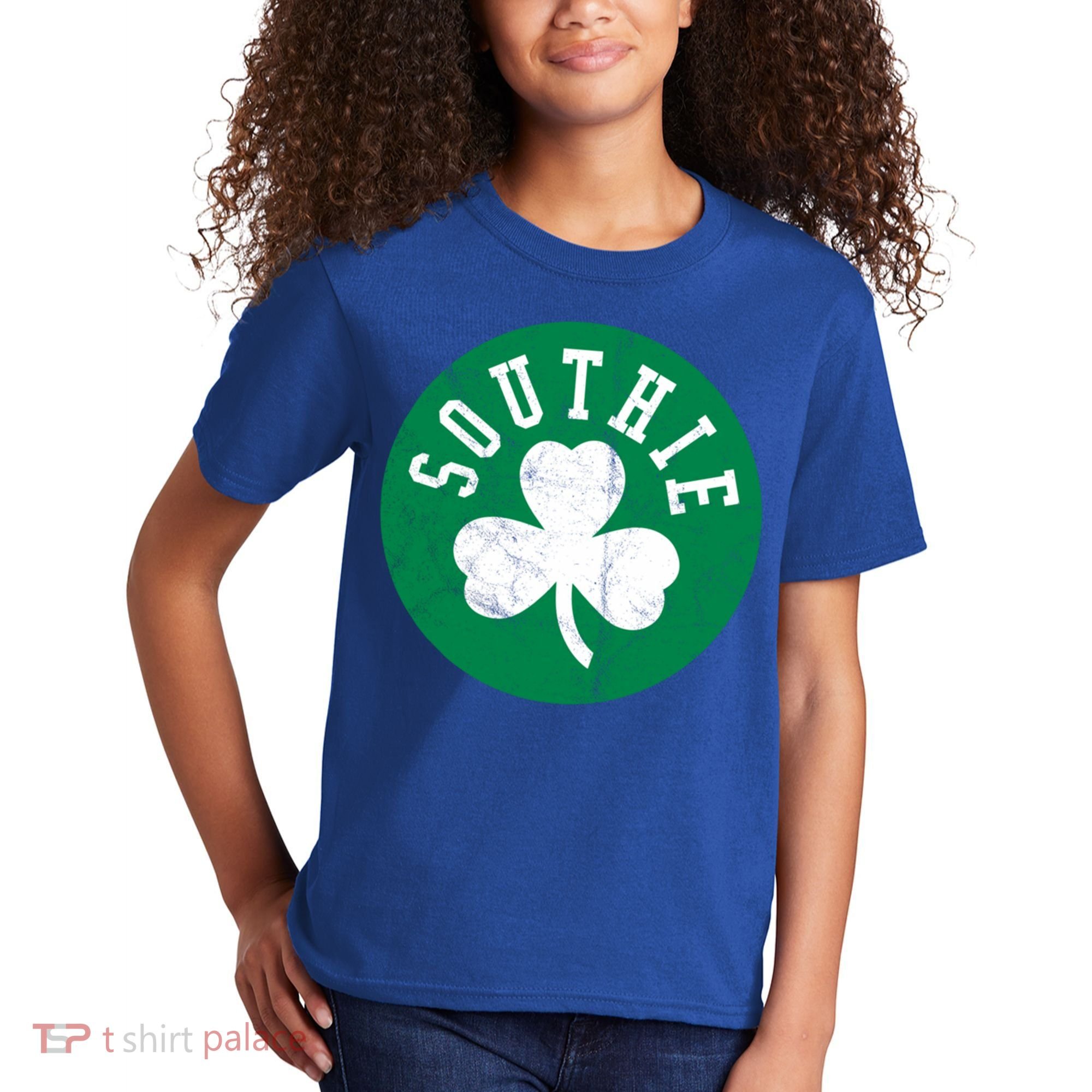 Retro Look Southie Irish St Patricks Day Distressed Gift Kids T-Shirt