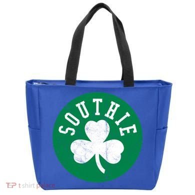 Retro Look Southie Irish St Patricks Day Distressed Gift Tote Bag