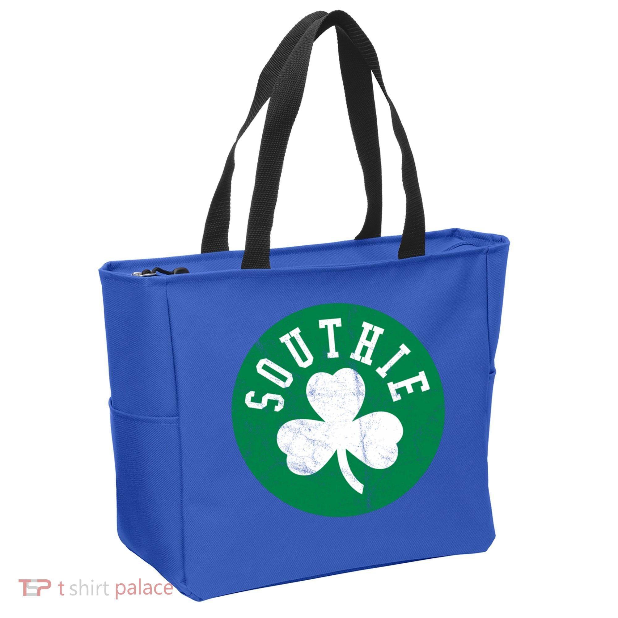 Retro Look Southie Irish St Patricks Day Distressed Gift Tote Bag