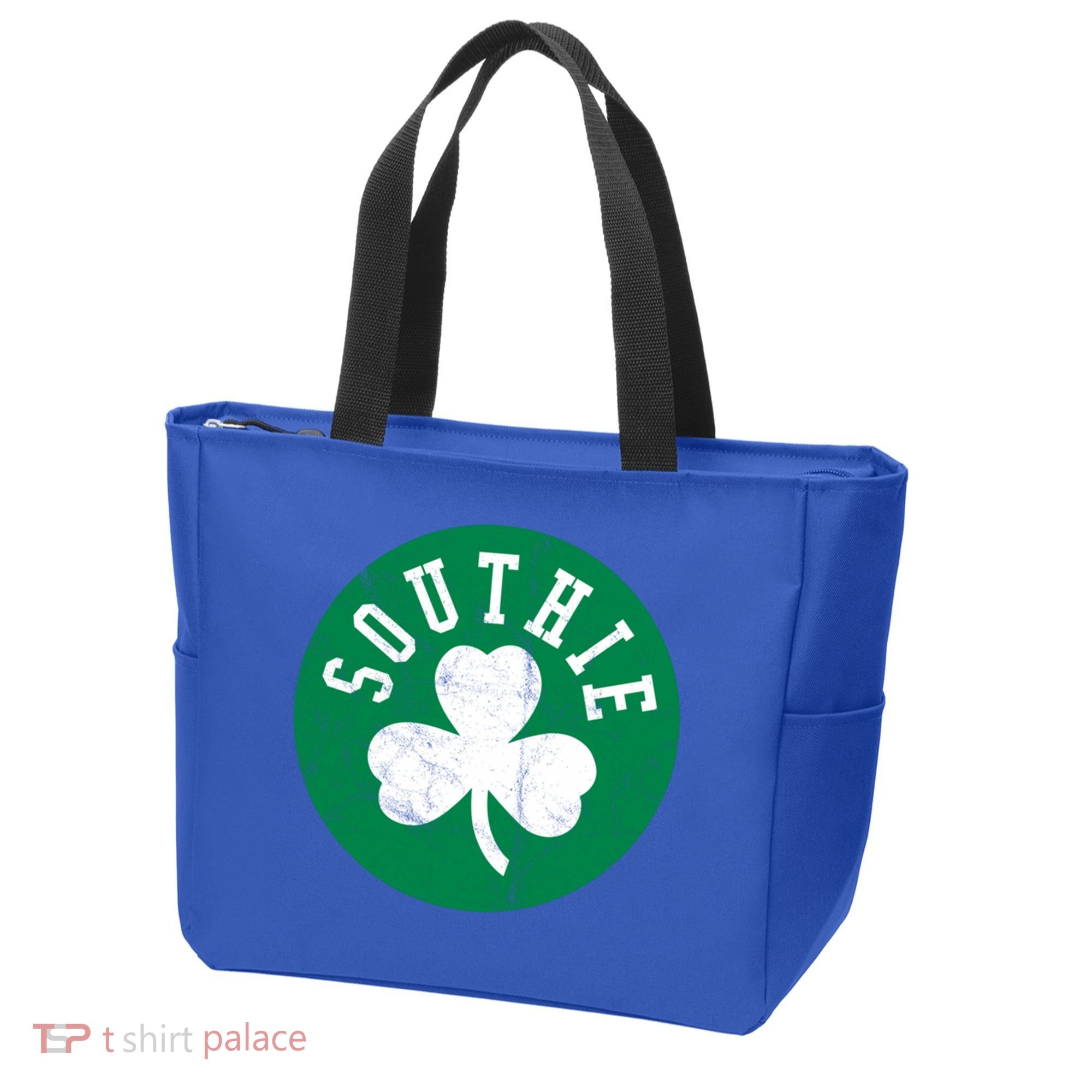 Retro Look Southie Irish St Patricks Day Distressed Gift Tote Bag