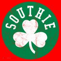Retro Look Southie Irish St Patricks Day Distressed Gift Santa Hat thumb 1