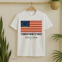Rush Limbaugh Stand Up For Betsy Ross Flag T-Shirt thumb 2