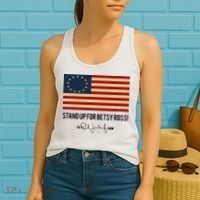 Rush Limbaugh Stand Up For Betsy Ross Flag Women's Tank Top thumb 2