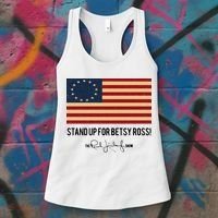 Rush Limbaugh Stand Up For Betsy Ross Flag Women's Tank Top thumb 3
