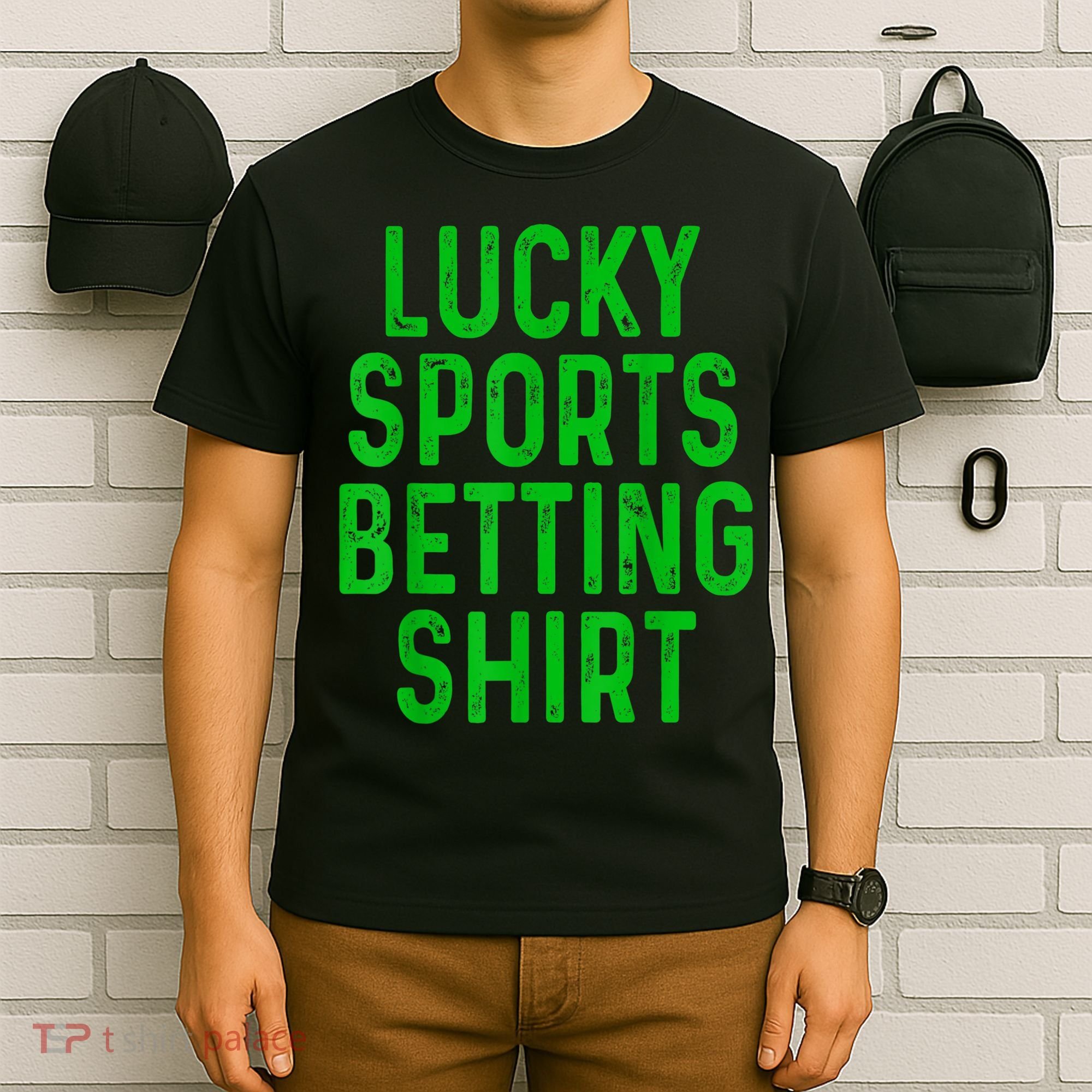 Retro Lucky Sports Betting Funny Gambling Gift Gambler T-Shirt