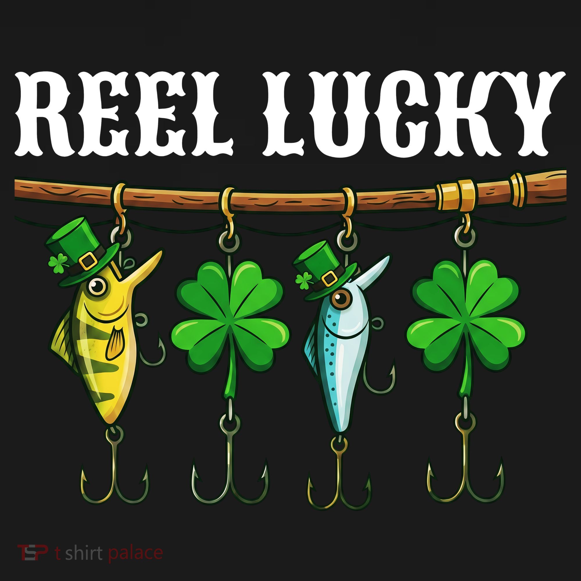 Reel Lucky St Patrick’s Day Fishing Coaster