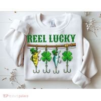 Reel Lucky St Patrick’s Day Fishing Sweatshirt thumb 2