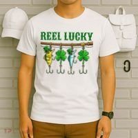 Reel Lucky St Patrick’s Day Fishing T-Shirt thumb 6