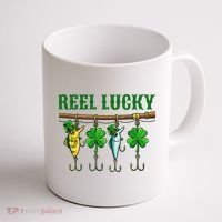 Reel Lucky St Patrick’s Day Fishing Coffee Mug thumb 1
