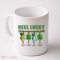 Reel Lucky St Patrick’s Day Fishing Coffee Mug thumb 0