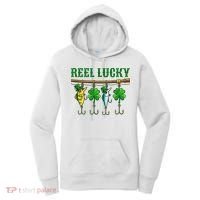 Reel Lucky St Patrick’s Day Fishing Women's Hoodie thumb 0