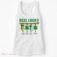 Reel Lucky St Patrick’s Day Fishing Women's Tank Top thumb 0
