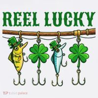 Reel Lucky St Patrick’s Day Fishing Tall Hoodie thumb 2
