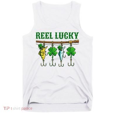 Reel Lucky St Patrick’s Day Fishing Tank Top