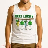 Reel Lucky St Patrick’s Day Fishing Tank Top thumb 3