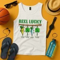 Reel Lucky St Patrick’s Day Fishing Tank Top thumb 4