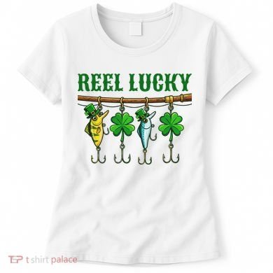 Reel Lucky St Patrick’s Day Fishing Women's T-Shirt