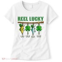 Reel Lucky St Patrick’s Day Fishing Women's T-Shirt thumb 0