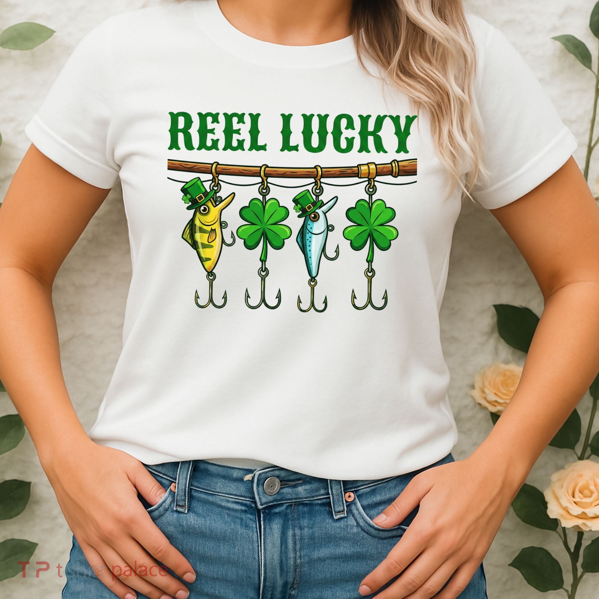 Reel Lucky St Patrick’s Day Fishing Women's T-Shirt