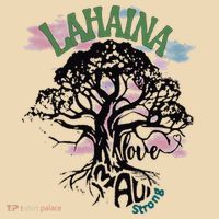 Retro Lahaina Strong Love Maui Support Hawaii Trees Tote Bag thumb 4