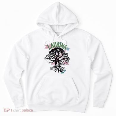 Retro Lahaina Strong Love Maui Support Hawaii Trees Hoodie