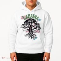 Retro Lahaina Strong Love Maui Support Hawaii Trees Hoodie thumb 2
