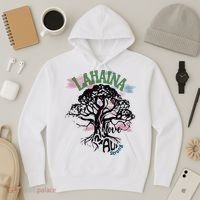 Retro Lahaina Strong Love Maui Support Hawaii Trees Hoodie thumb 3