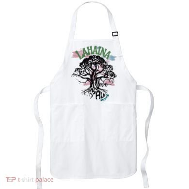 Retro Lahaina Strong Love Maui Support Hawaii Trees Apron