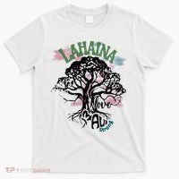 Retro Lahaina Strong Love Maui Support Hawaii Trees T-Shirt thumb 0