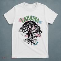 Retro Lahaina Strong Love Maui Support Hawaii Trees T-Shirt thumb 5