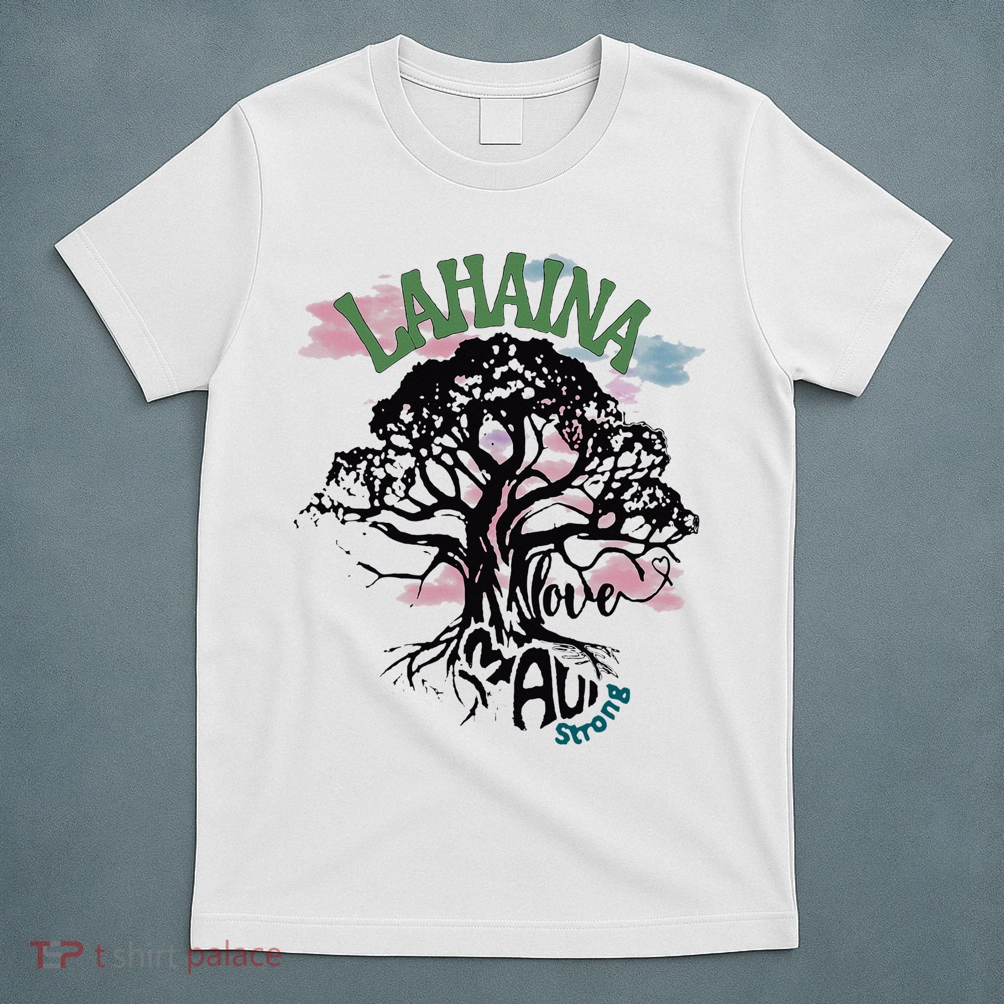 Retro Lahaina Strong Love Maui Support Hawaii Trees T-Shirt