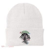 Retro Lahaina Strong Love Maui Support Hawaii Trees Beanie thumb 0