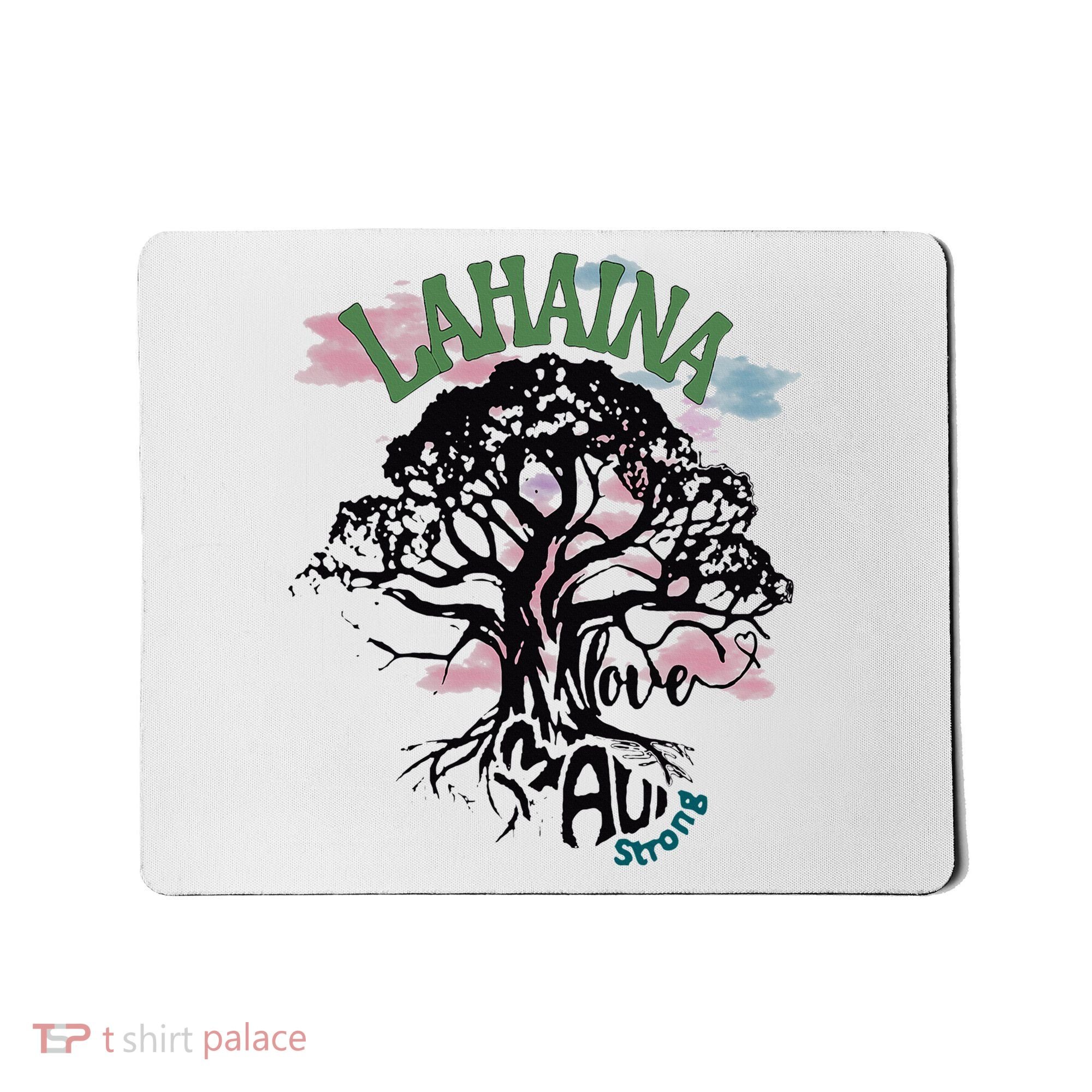 Retro Lahaina Strong Love Maui Support Hawaii Trees Mousepad