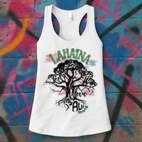Retro Lahaina Strong Love Maui Support Hawaii Trees Women's Tank Top thumb 3