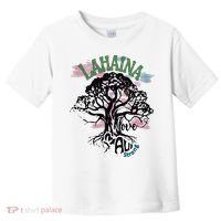 Retro Lahaina Strong Love Maui Support Hawaii Trees Toddler T-Shirt thumb 0